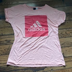 size S Adidas pink exercise t shirt